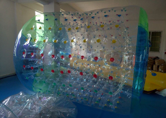 Китай Голубой раздувной шарик завальцовки воды для игр парка Aqua раздувных напольных поставщик