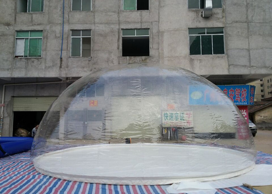 Китай Изготовленный на заказ логос напечатал шатер пузыря Dia 8m раздувной прозрачный для рекламировать поставщик