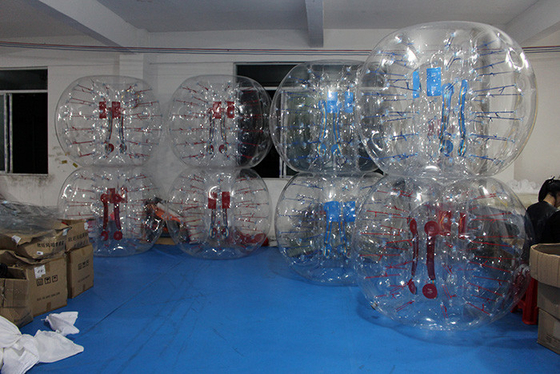 Китай Диаметр PVC 1.5m футбола 0.8mm пузыря ясного шарика бампера раздувной поставщик