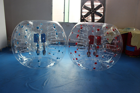 Китай Красное многоточие и PVC 0.8mm-1.0mm футбола пузыря голубого многоточия раздувной поставщик