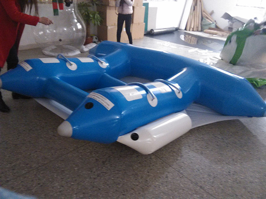 Китай Зеленая шлюпка банана 4m спортов воды PVC сини 0.9mm * 3m/3m*2.3 m поставщик