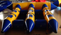 Customed 6 рыб мухы шлюпки банана Seaters раздувных для игрушек бассеина крупного плана поставщик