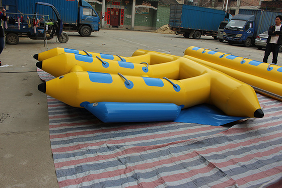 Желтый цвет рыб летания Watertoys 6 Seaters лета раздувной Towable красный померанцовый поставщик