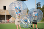 Подгонянный большой раздувной футбол пузыря, пластиковый футбол шарика пузыря раздувной поставщик