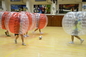 Половинным футбольный мяч пузыря Тпу цвета раздувным с определенными размерами человеком с отделяемым ремнем поставщик